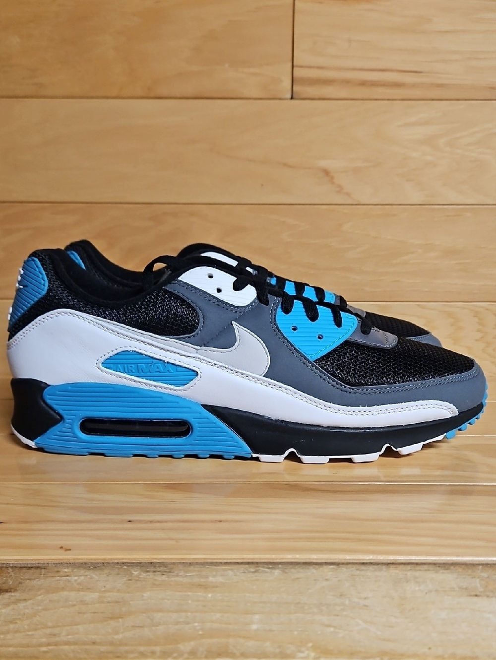 Nike Air Max 90 Black Blue Grey Size 13 CT0693-001